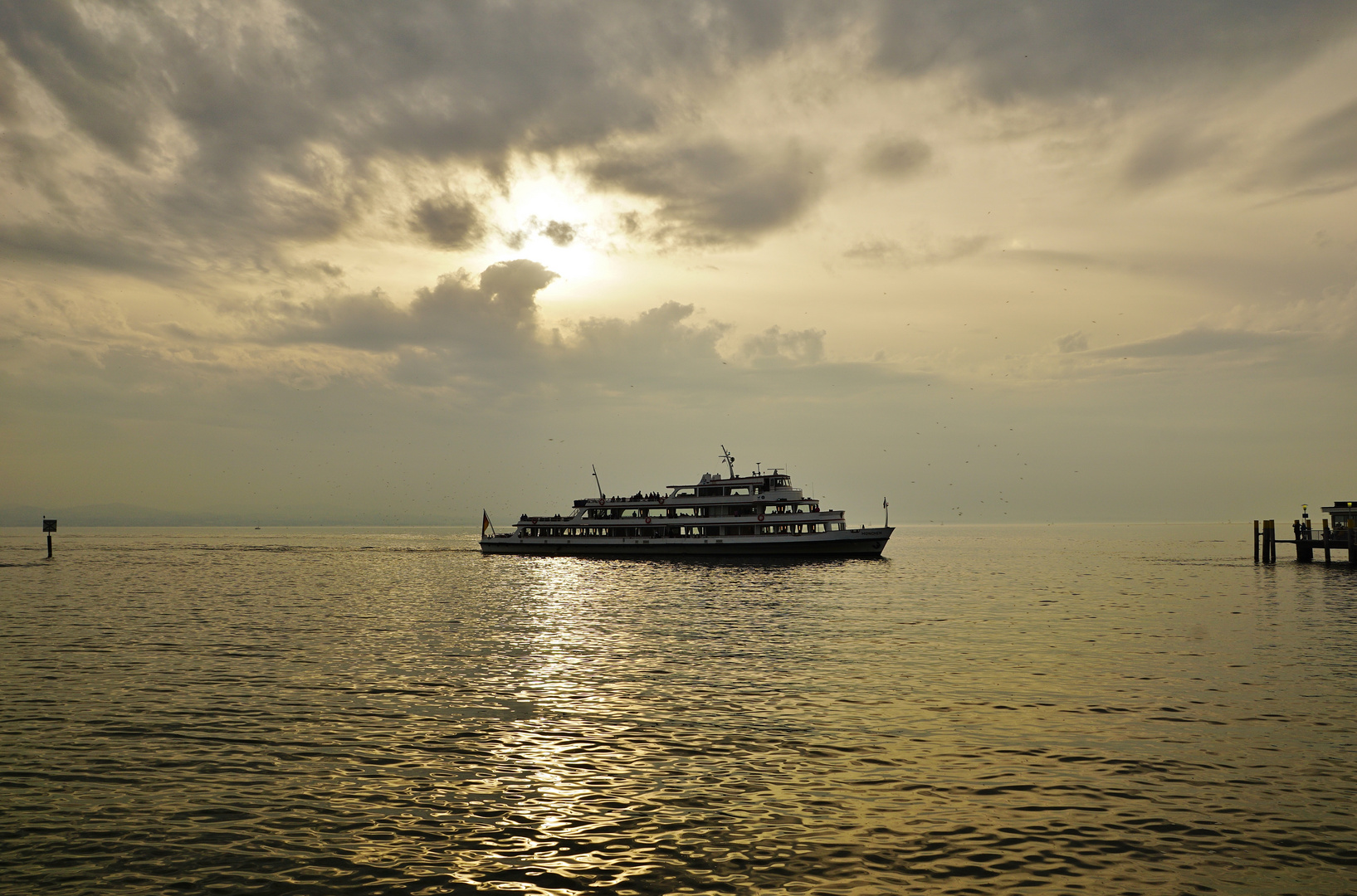 Sonnenuntergang am Bodensee 