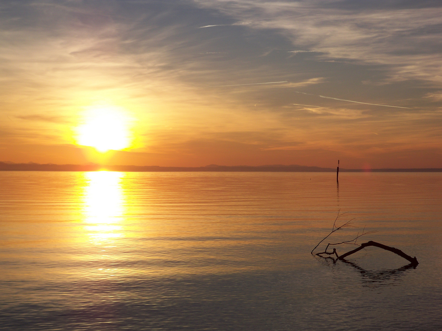 Sonnenuntergang am Bodensee