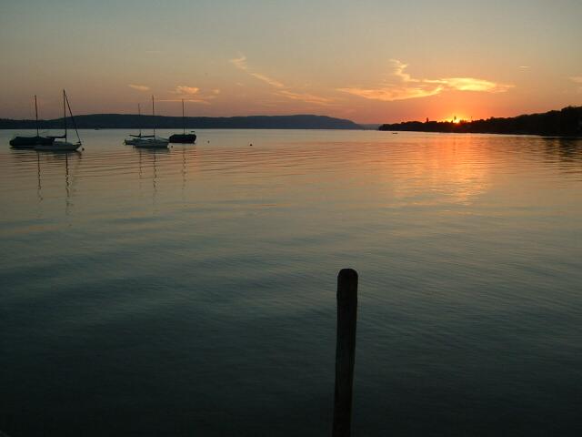 Sonnenuntergang am Bodensee