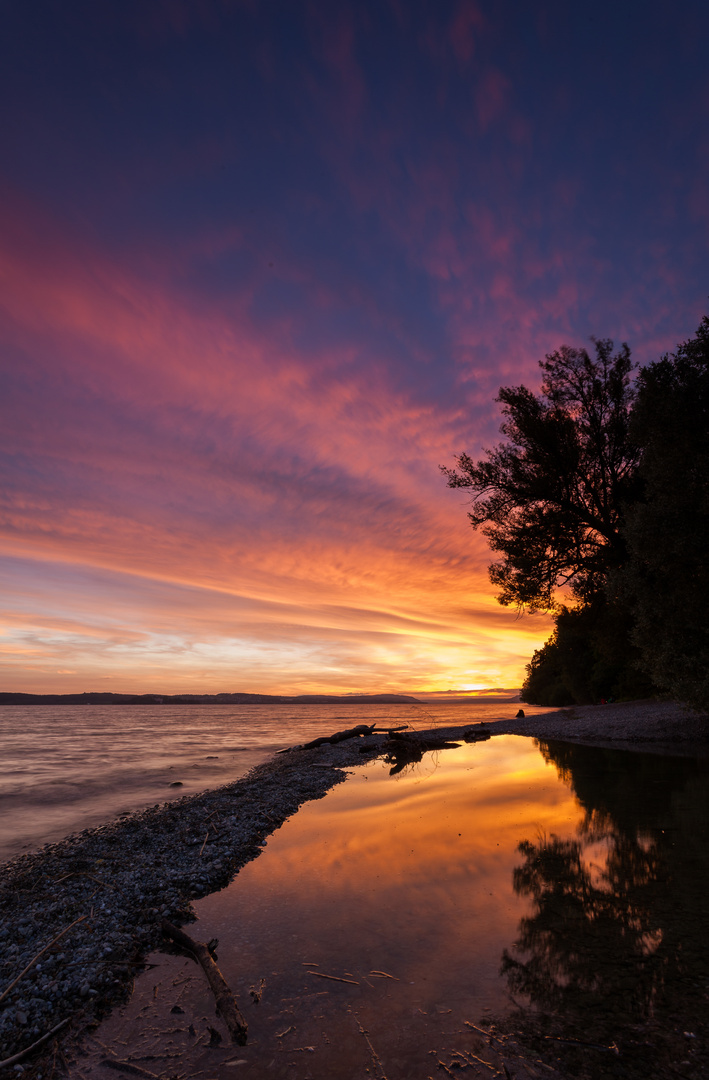 Sonnenuntergang am Bodensee