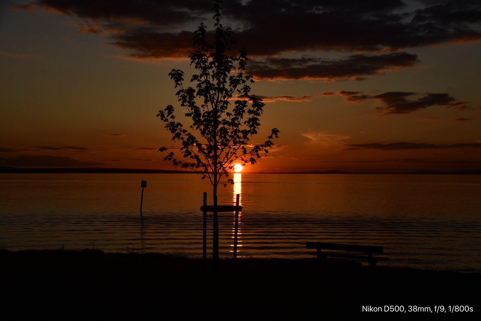 Sonnenuntergang am Bodensee 