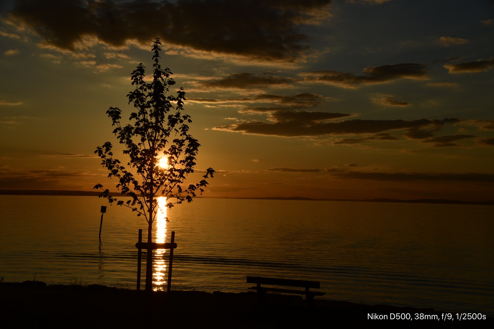 Sonnenuntergang am Bodensee 