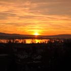 Sonnenuntergang am Bodensee bei Hegne