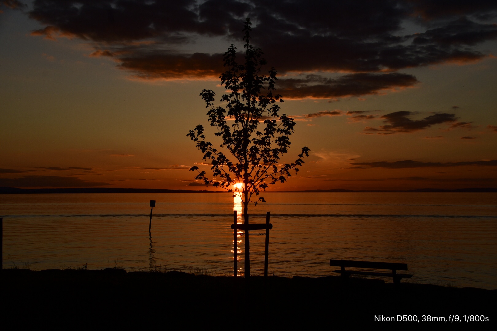 Sonnenuntergang am Bodensee 