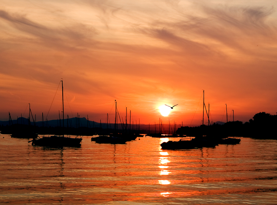 Sonnenuntergang am Bodensee