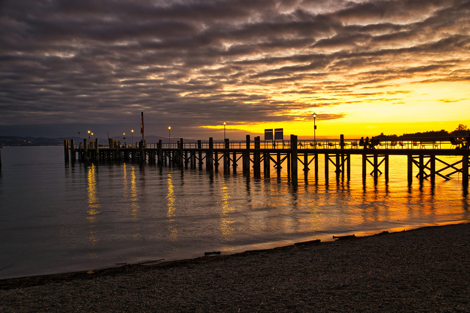 Sonnenuntergang am Bodensee 