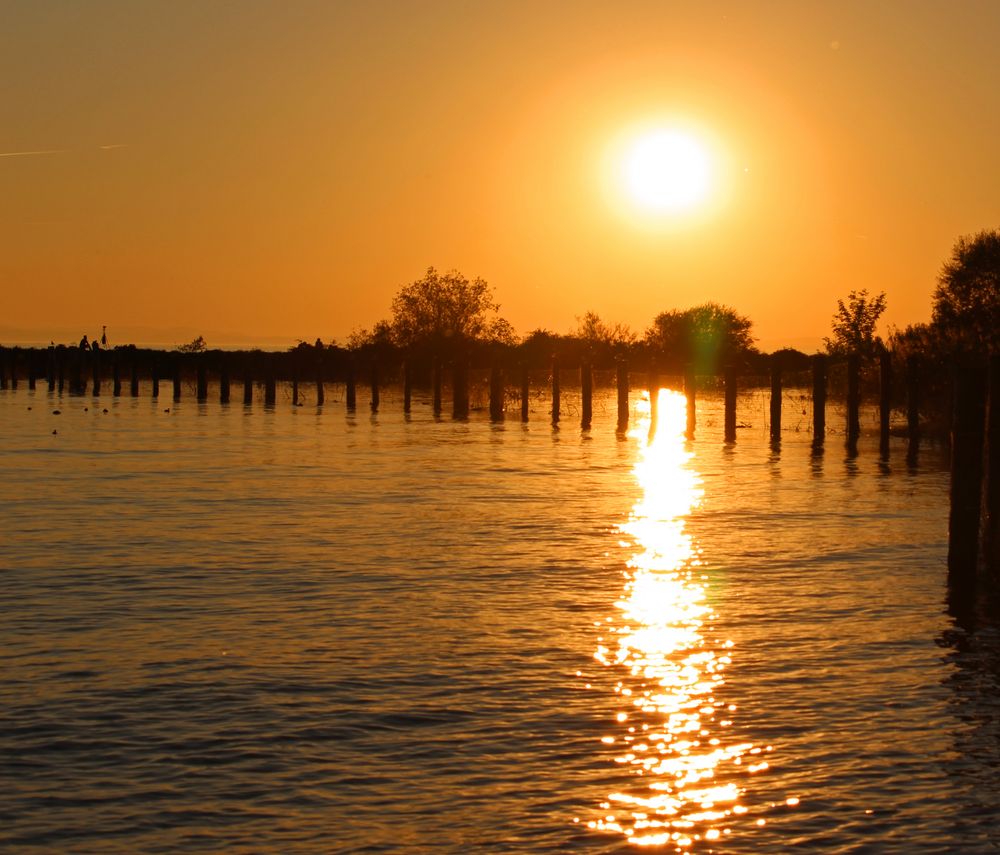 Sonnenuntergang am Bodensee