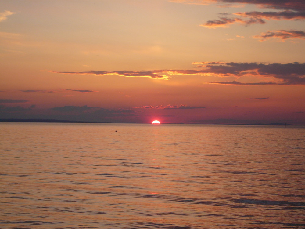 Sonnenuntergang am Bodensee