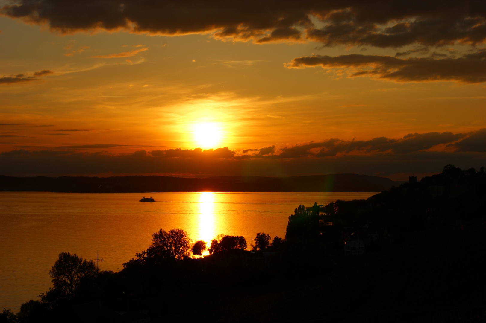 Sonnenuntergang am Bodensee