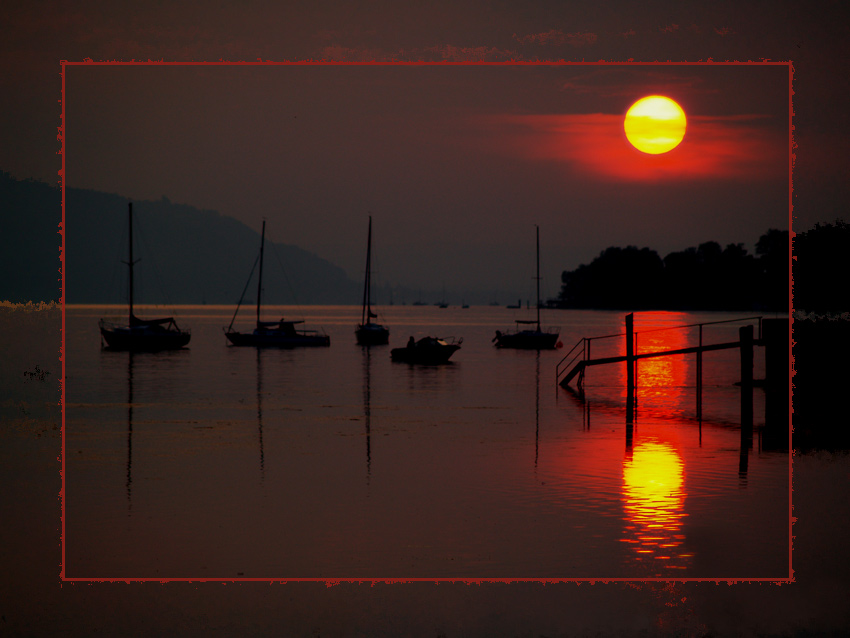 Sonnenuntergang am Bodensee