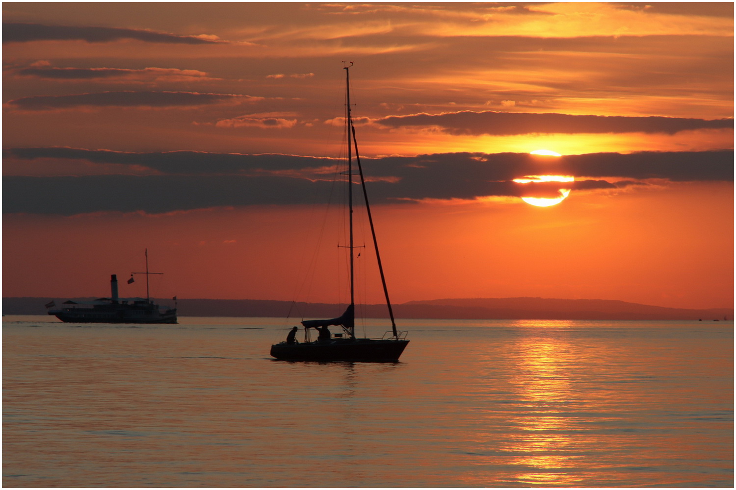 Sonnenuntergang am Bodensee