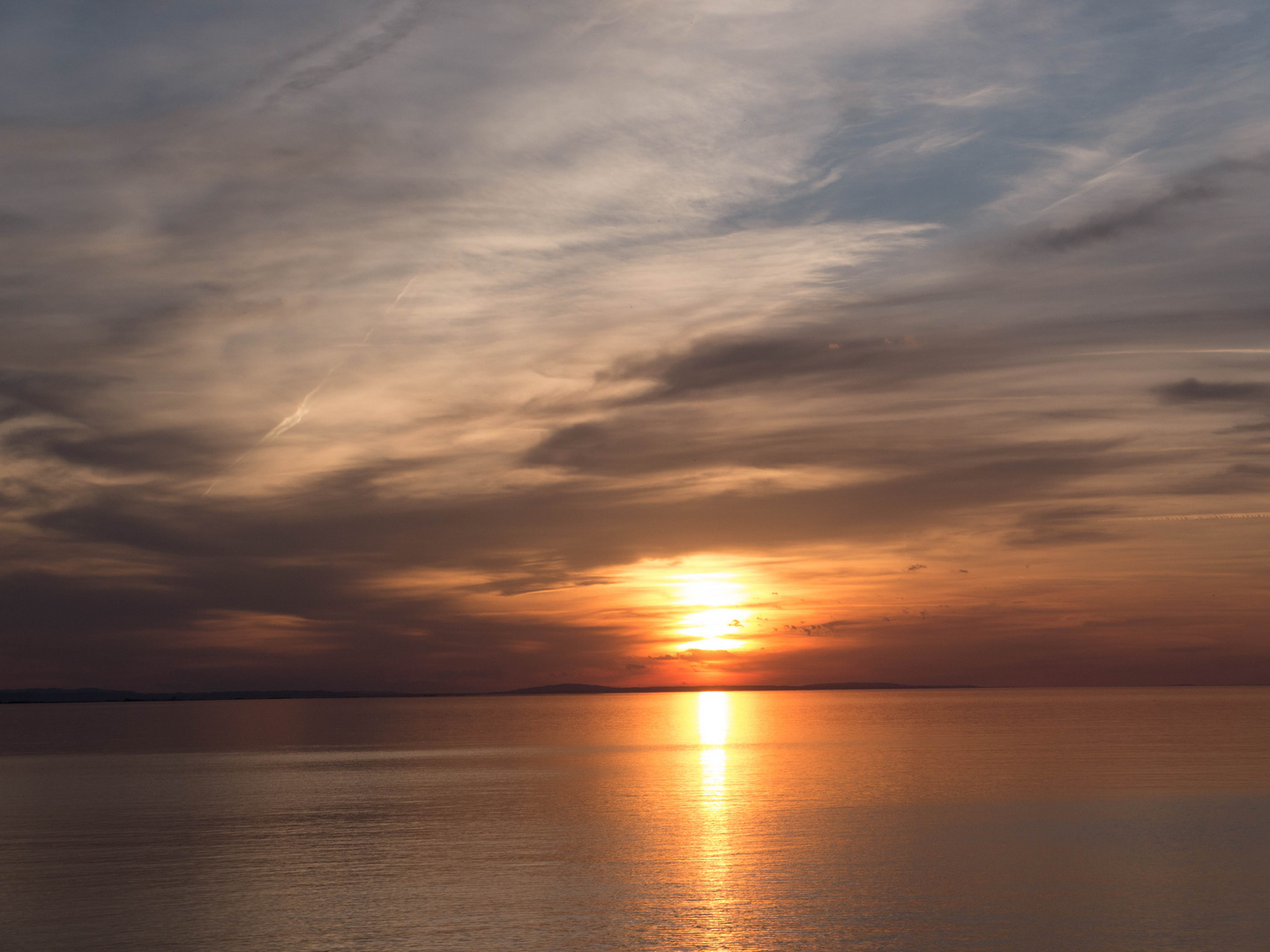 sonnenuntergang am bodensee,...