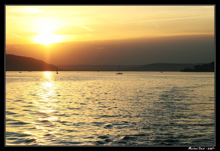 Sonnenuntergang am Bodensee