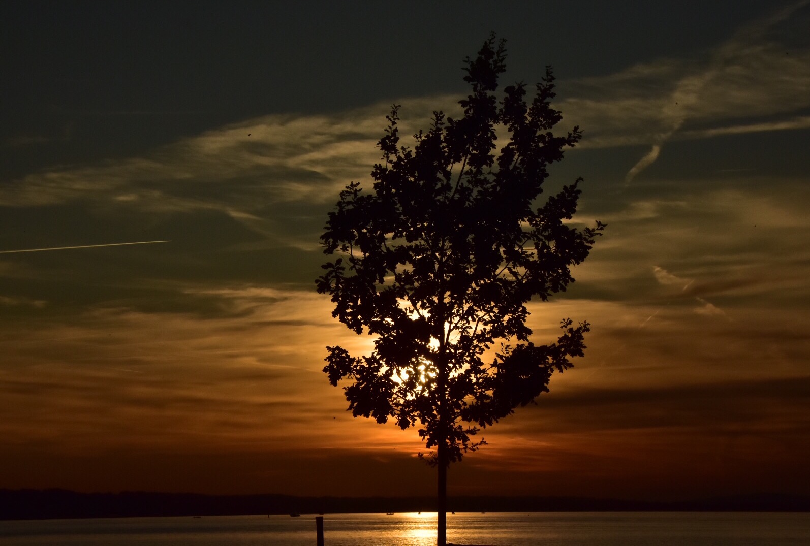 Sonnenuntergang am Bodensee vom 3. 9. 2019