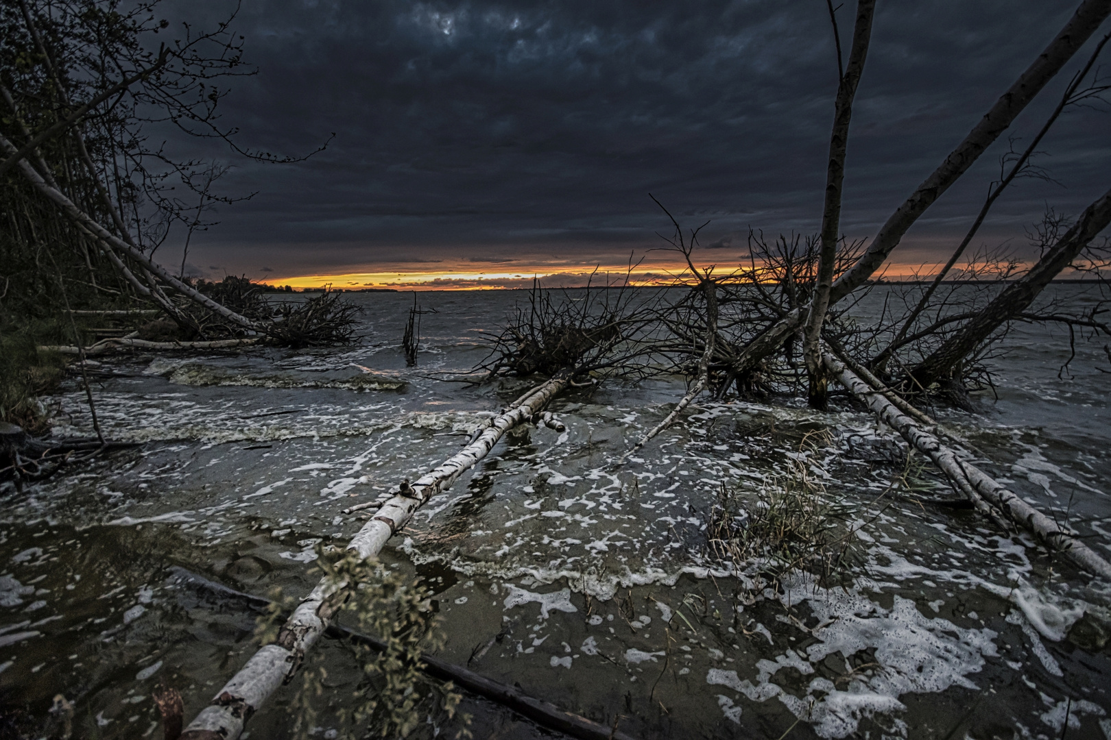 Sonnenuntergang am Bodstedter Bodden