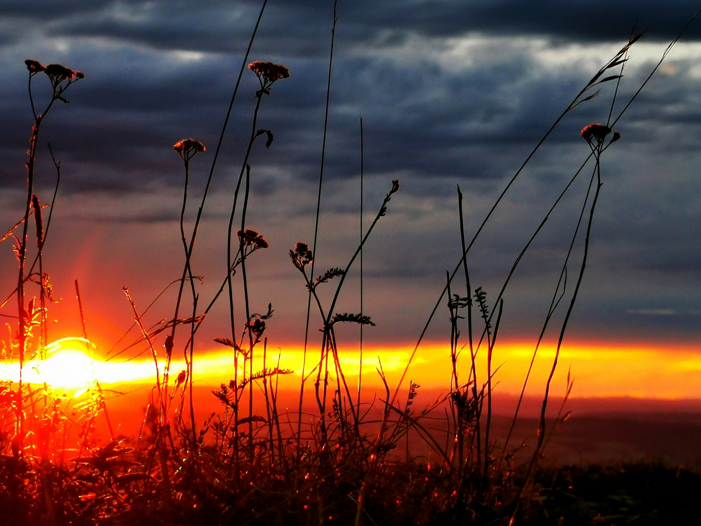 Sonnenuntergang am Böllat