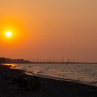 Sonnenuntergang am Bootshafen von Kühlungsborn