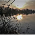 Sonnenuntergang am Bootshafen/Schierstein (II)