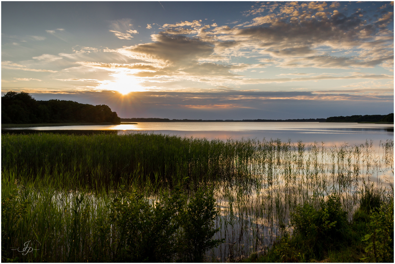 Sonnenuntergang am Borgwallsee