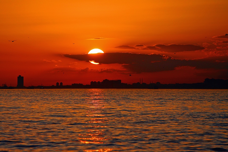 Sonnenuntergang am Bosporus