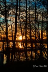 Sonnenuntergang am Bostalsee