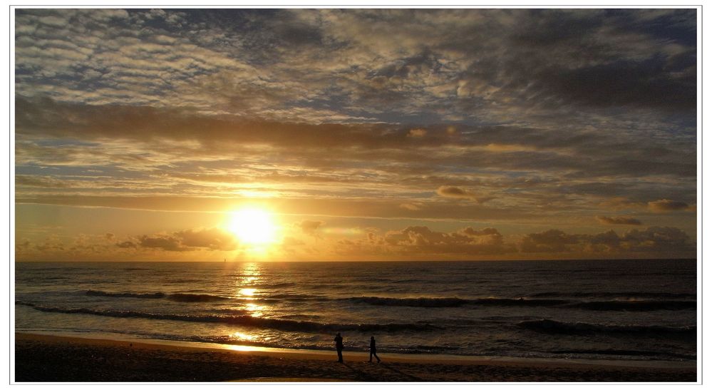 Sonnenuntergang am Brandenburger Strand