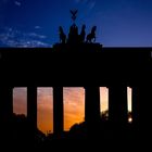 Sonnenuntergang am Brandenburger Tor