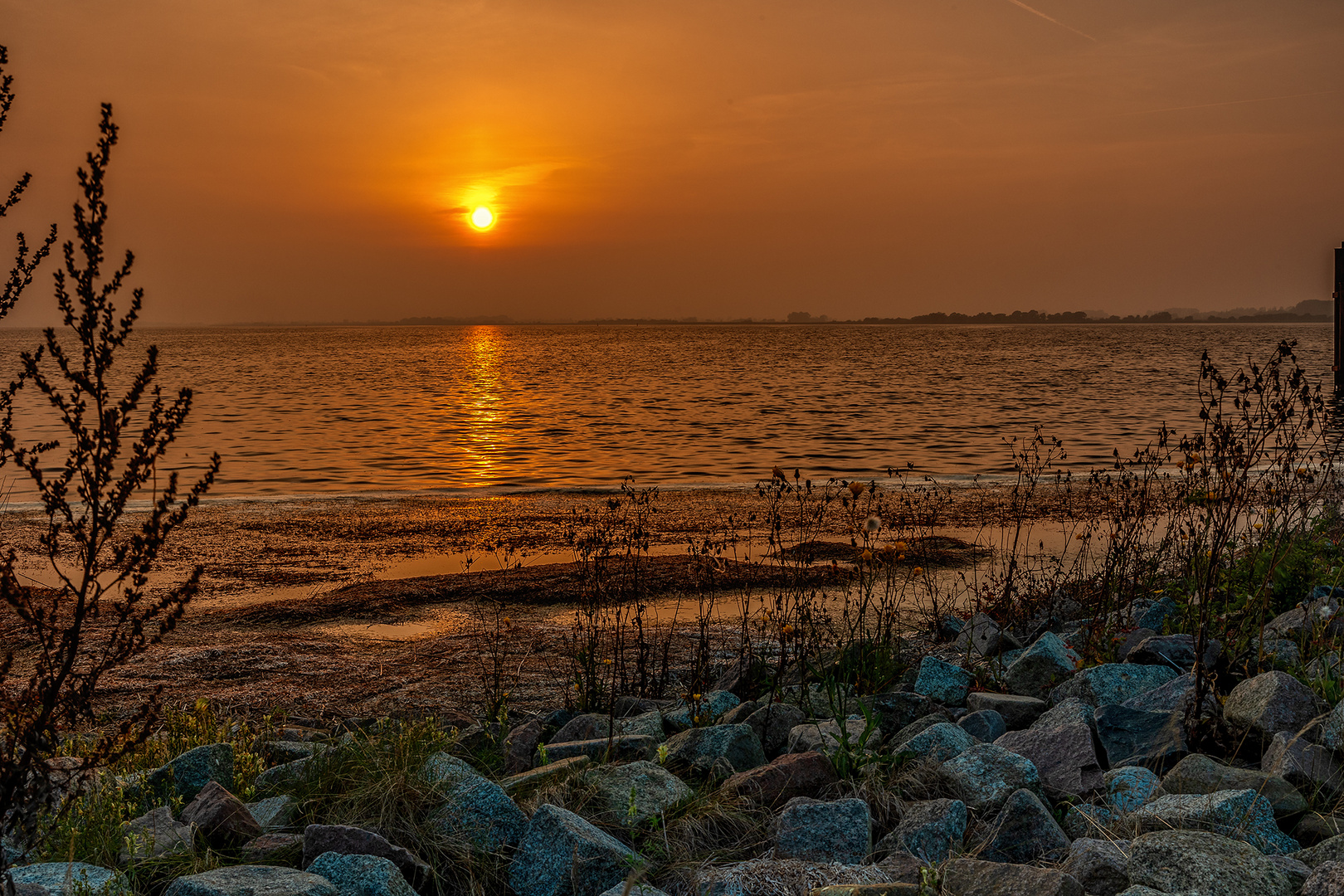 Sonnenuntergang am Breetzer Bodden