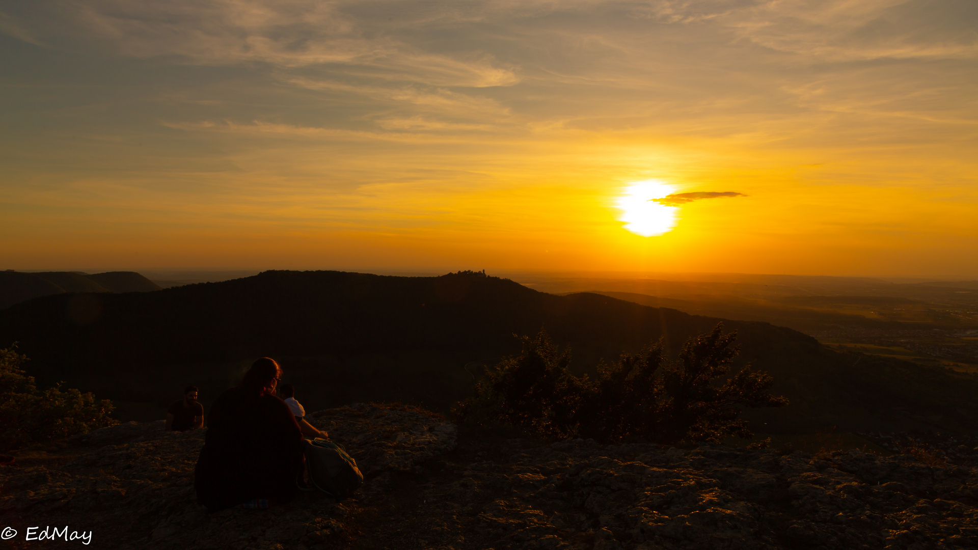 Sonnenuntergang am Breitenstein