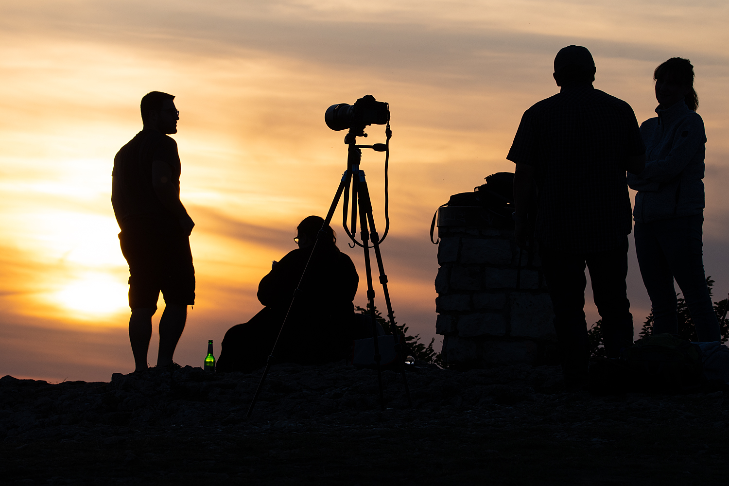 Sonnenuntergang am Breitenstein