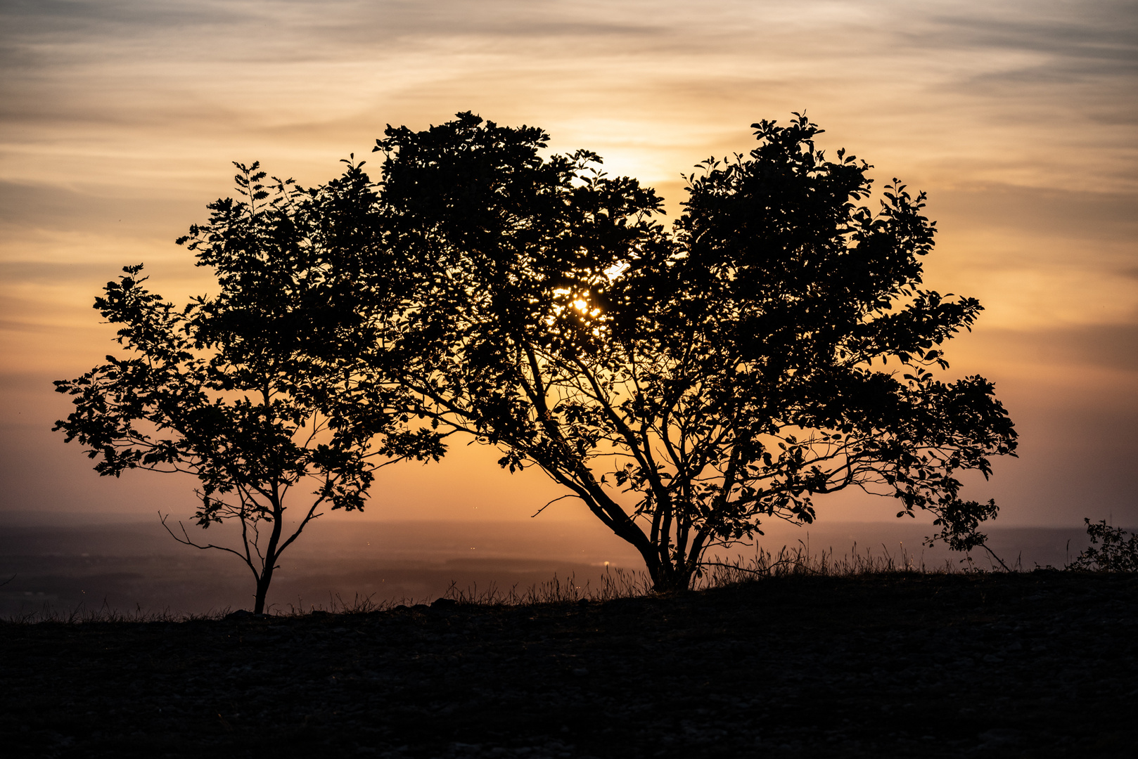 Sonnenuntergang am Breitenstein