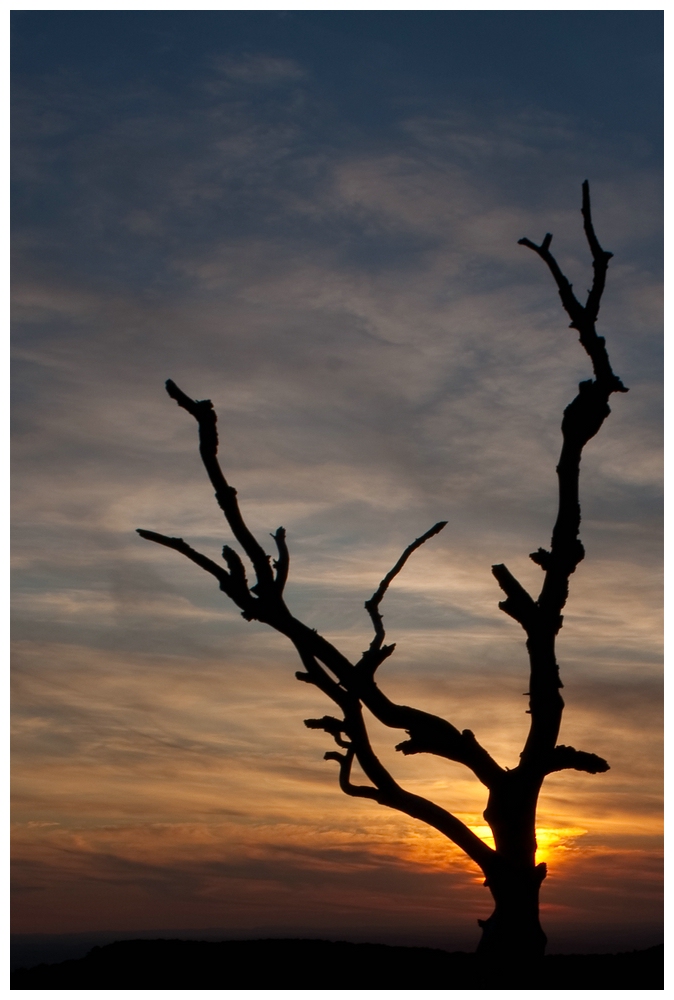 Sonnenuntergang am Breitenstein