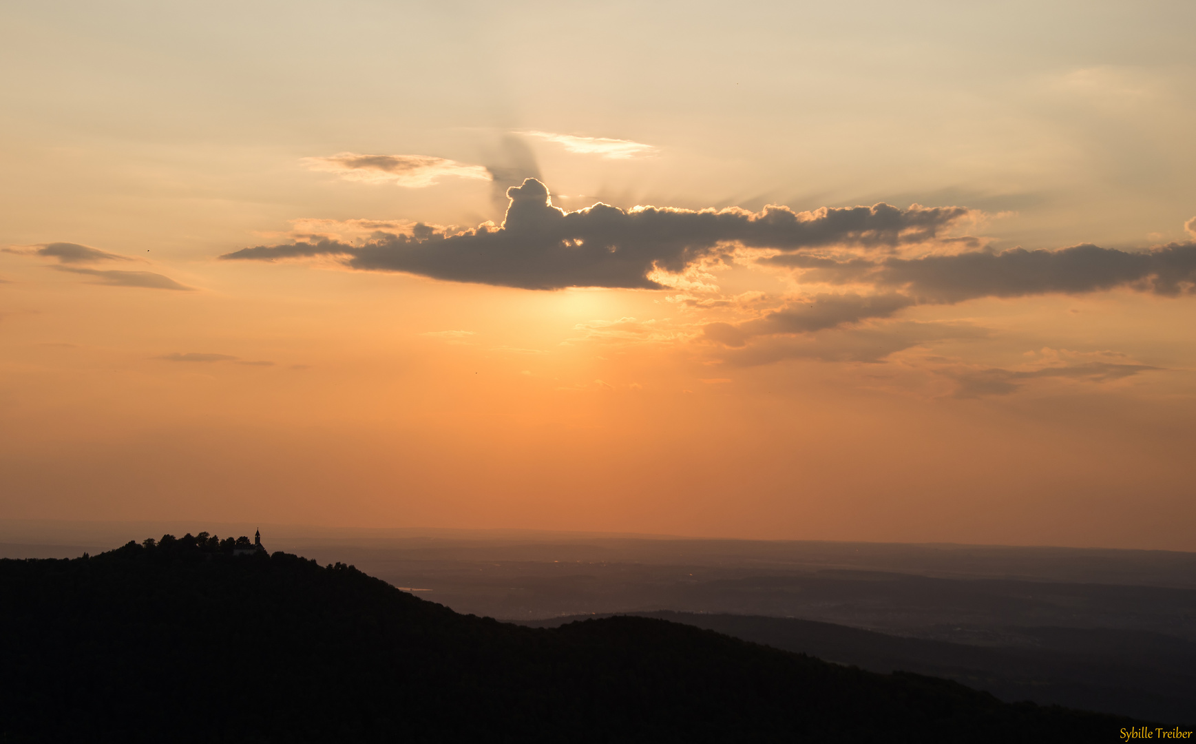 Sonnenuntergang am Breitenstein