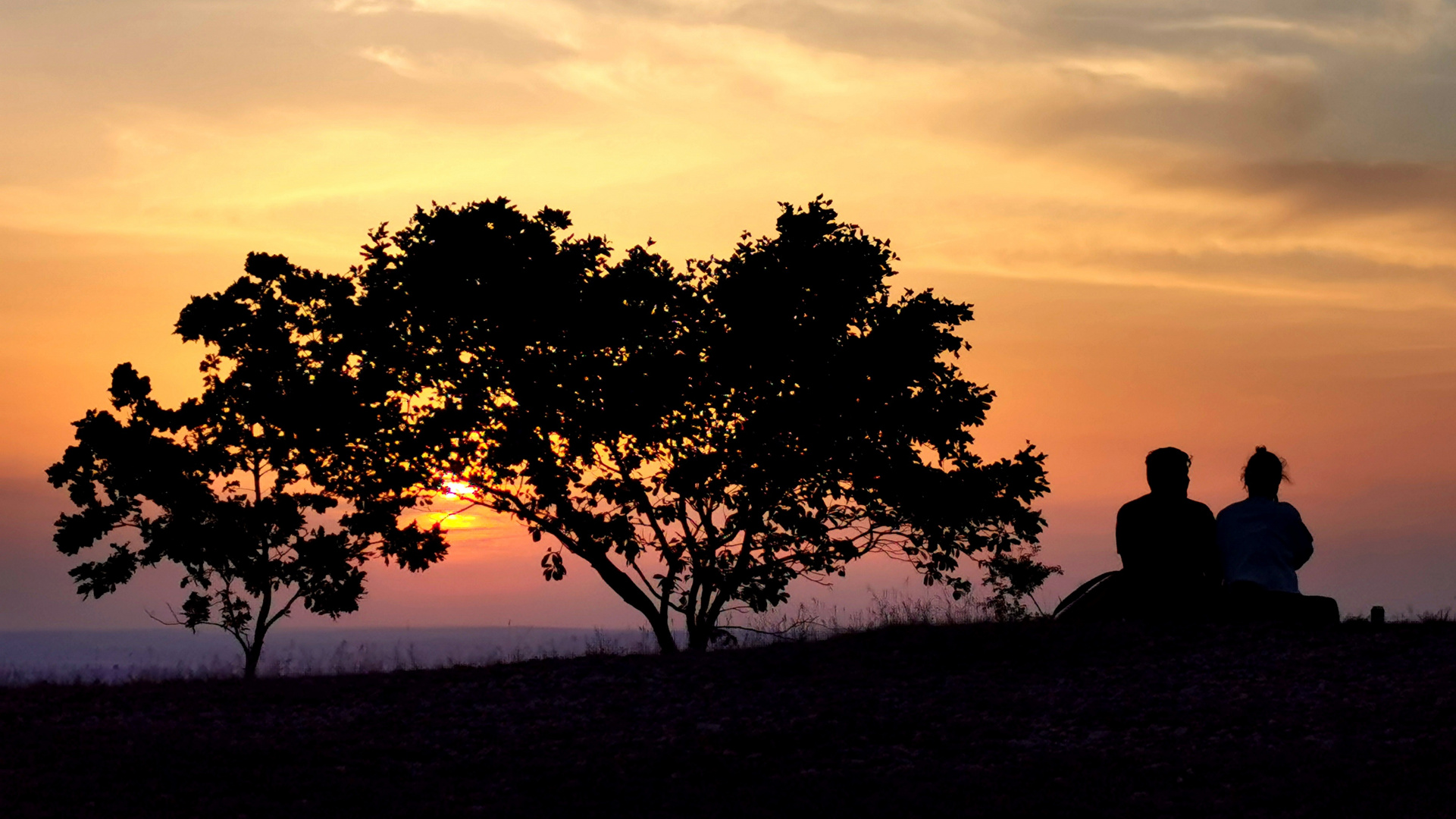 Sonnenuntergang am Breitenstein / Schwäbische Alb