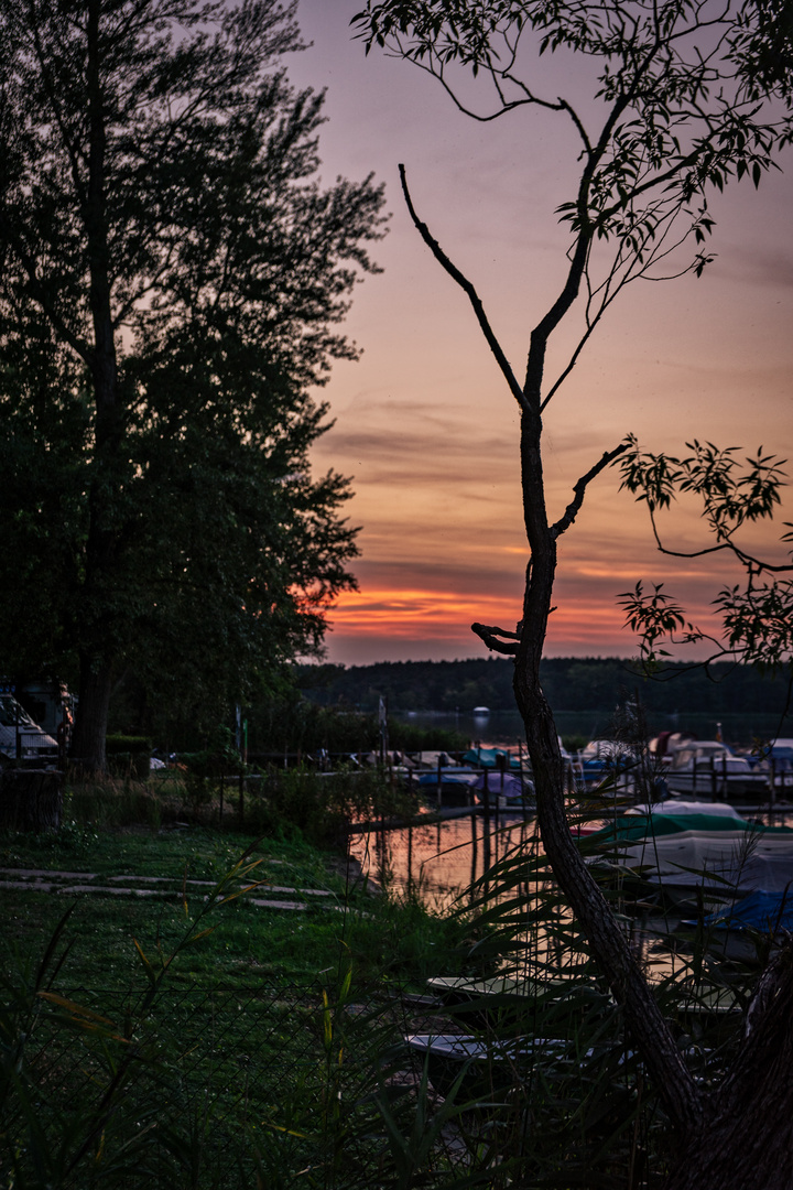 Sonnenuntergang am Breitlingsee