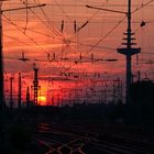 Sonnenuntergang am Bremer Bahnhof