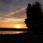 Sonnenuntergang am Briesensee