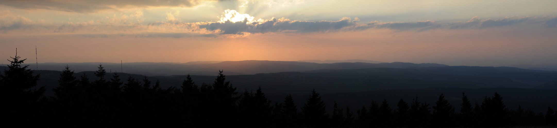 Sonnenuntergang am Brocken