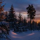 Sonnenuntergang am Brocken