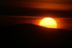 Sonnenuntergang am Brocken