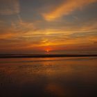 Sonnenuntergang am Brouwersdam auf Zeeland