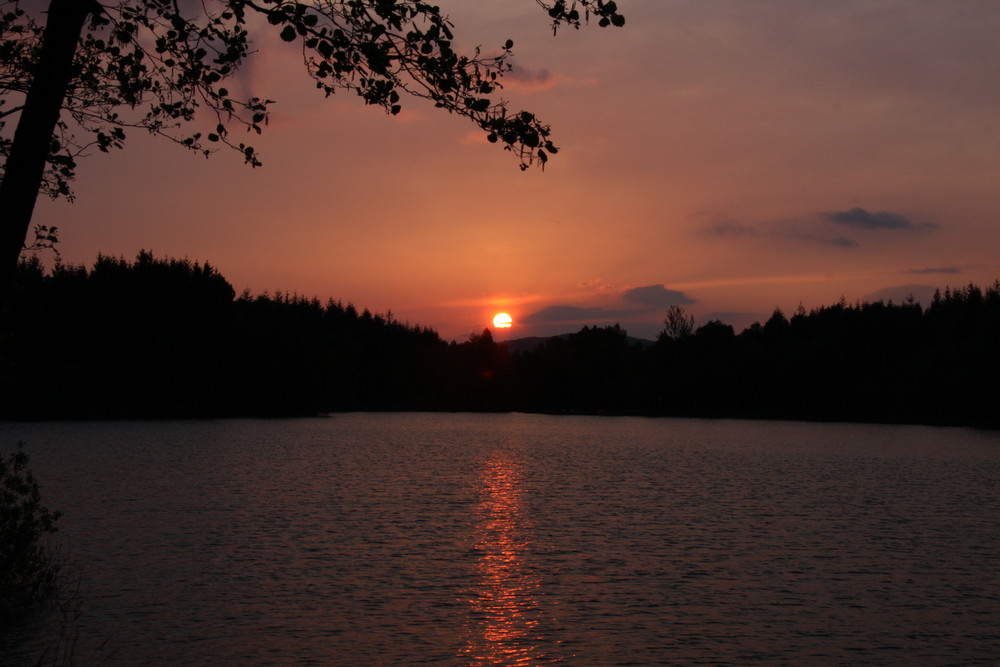 Sonnenuntergang am Bruchsee