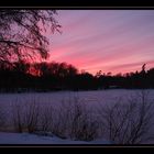 Sonnenuntergang am Brückweiher