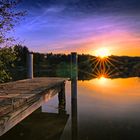 Sonnenuntergang am Buchensee