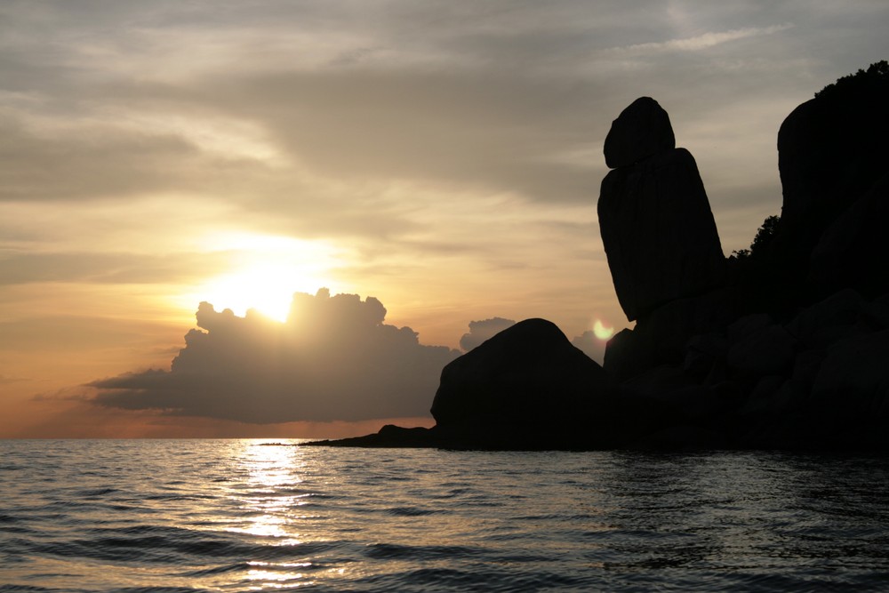 Sonnenuntergang am Buddha-View auf Koh Tao