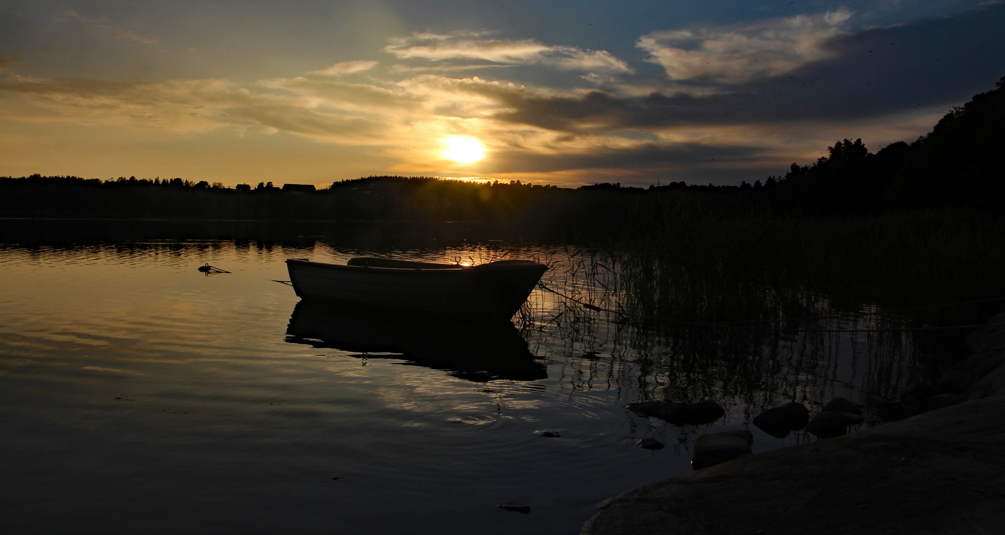 Sonnenuntergang am Bullaresjön