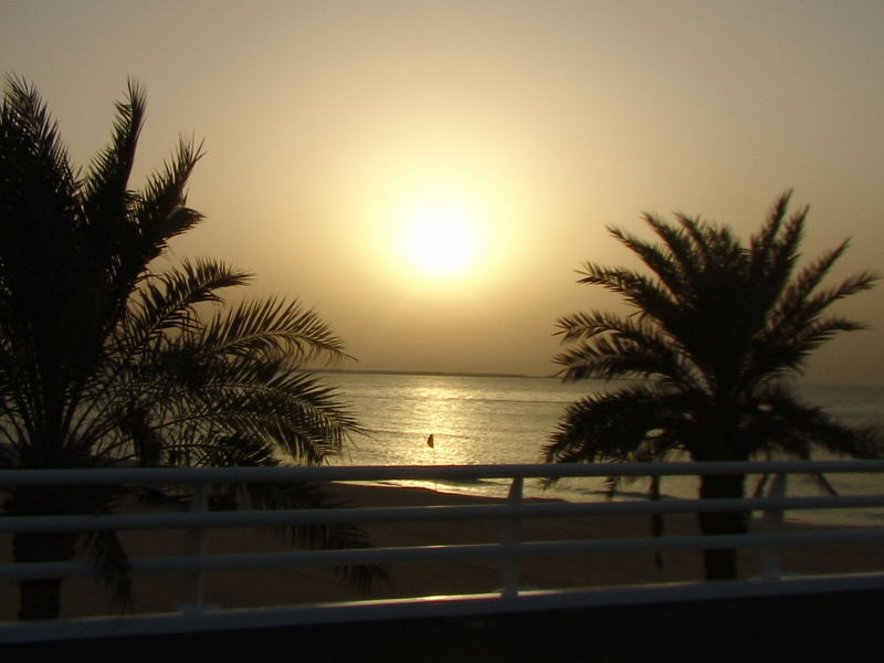 Sonnenuntergang Am Burj Al Arab Strand