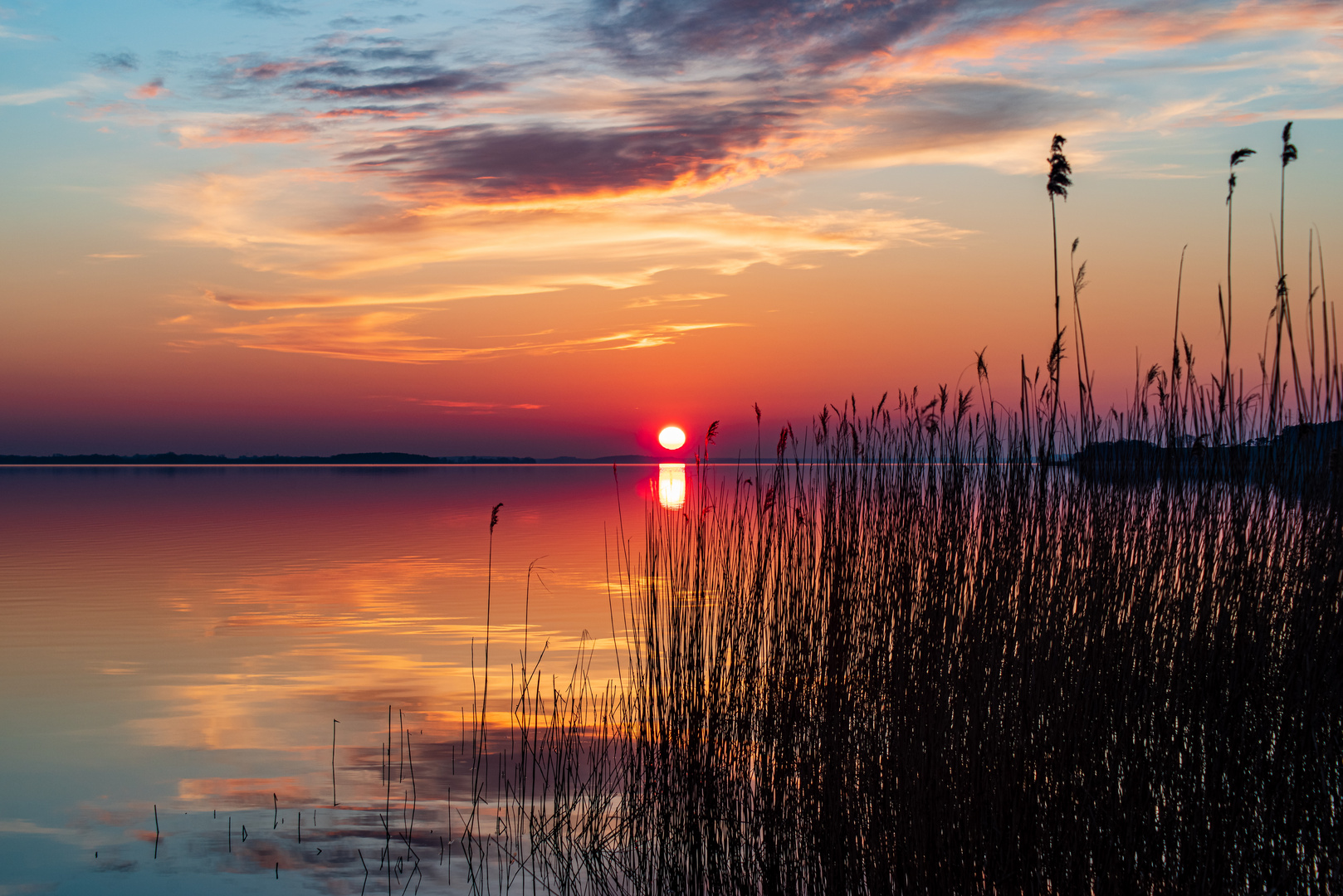 Sonnenuntergang am Café Knatter