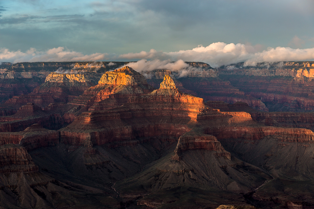 Sonnenuntergang am Canyon