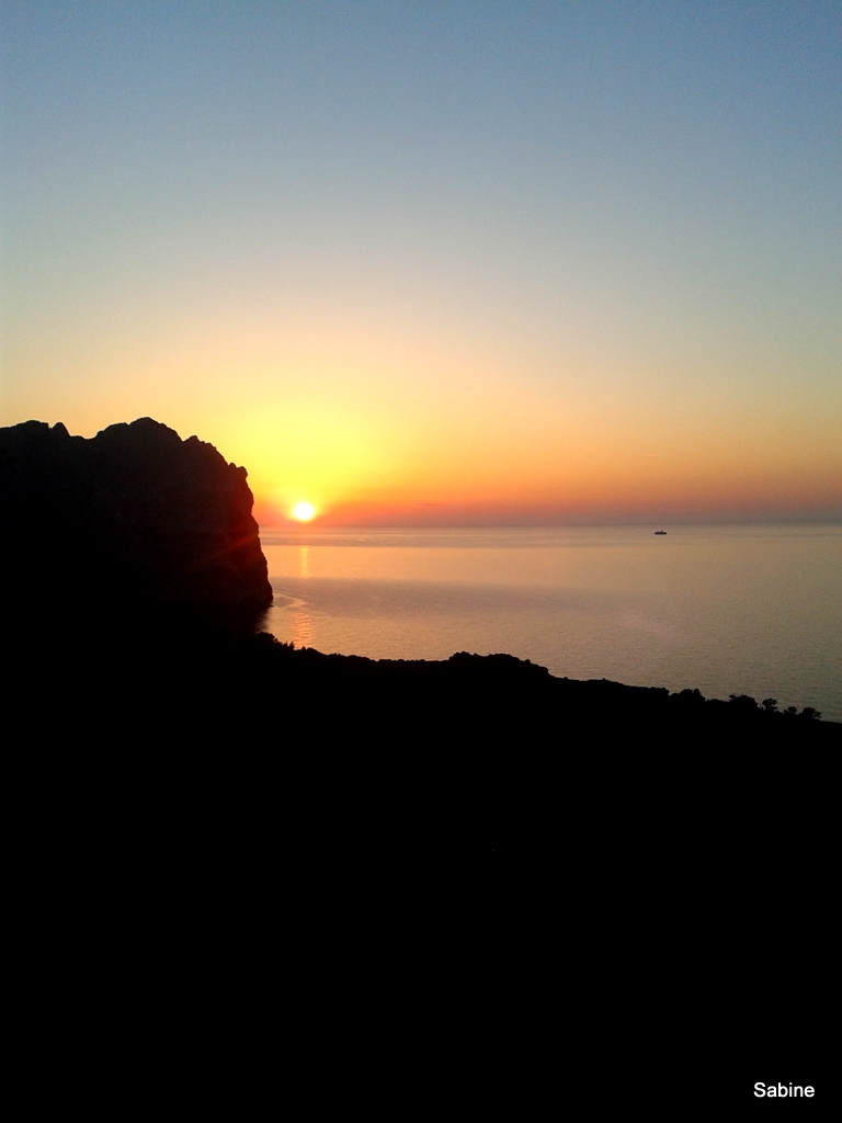 Sonnenuntergang am Cap de Formentor auf Mallorca